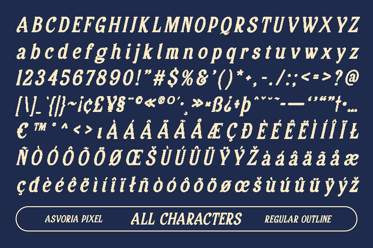 Asvoria Pixel, a Serif Font by Craft Supply Co. (Photo 8 of 8)