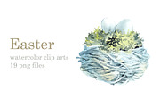 Watercolor Easter, an Animal Illustration by Budogoshch (Thumbnail 1 of 5)
