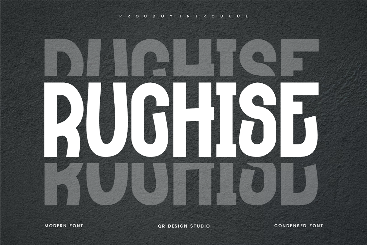 Ruchise - Condensed Font, a Sans Serif Font by QR Design Studio (Photo 1 of 10)