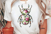Floral Beetle PNG, an Illustration by Craft Nest (Thumbnail 3 of 7)
