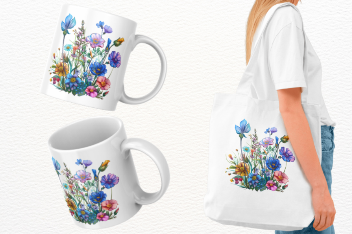 Dreamy Wildflowers Clipart, an Illustration by Markicha Art (Photo 4 of 6)