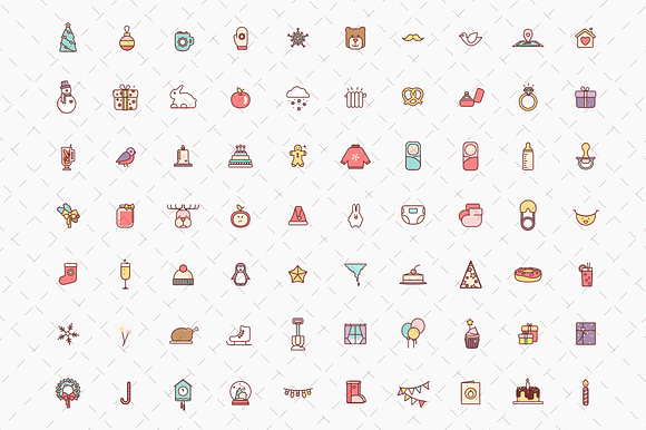 Cute Illustrated Event Icons