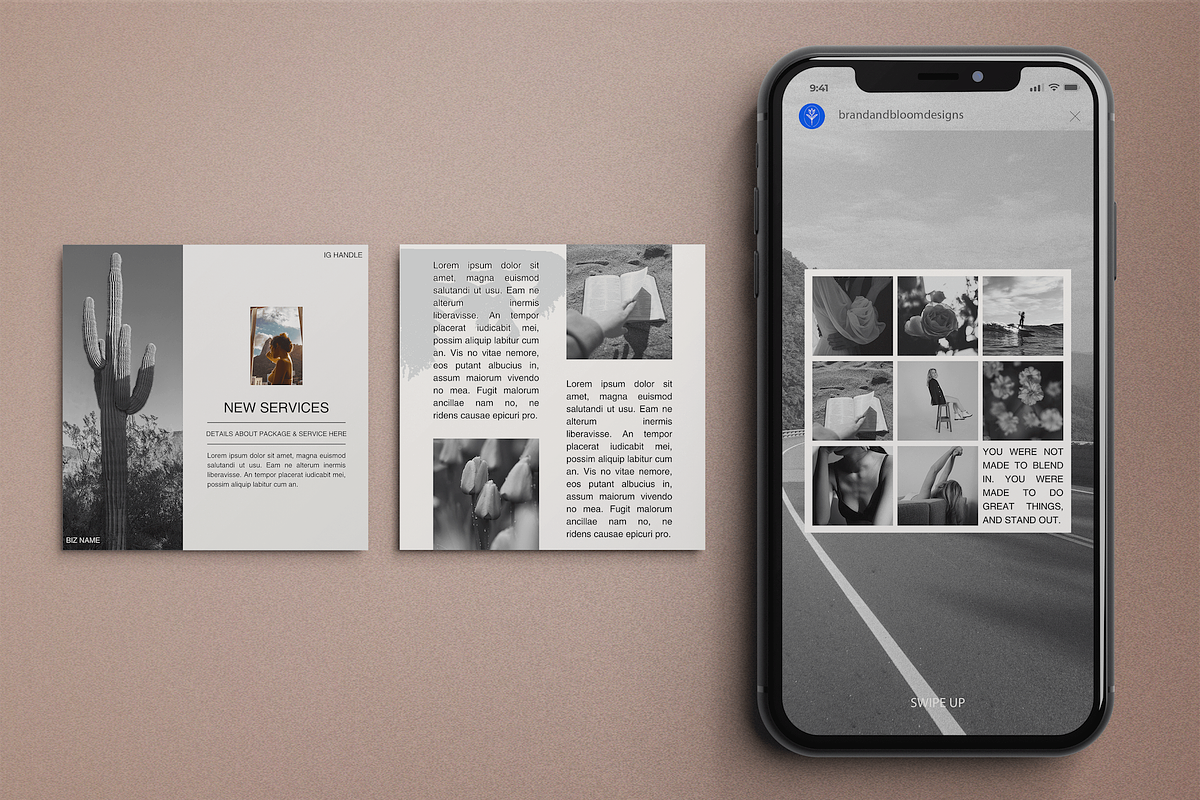 Aesthetic Social Media Templates, a Templates & Theme by Brand & Bloom (Photo 6 of 7)