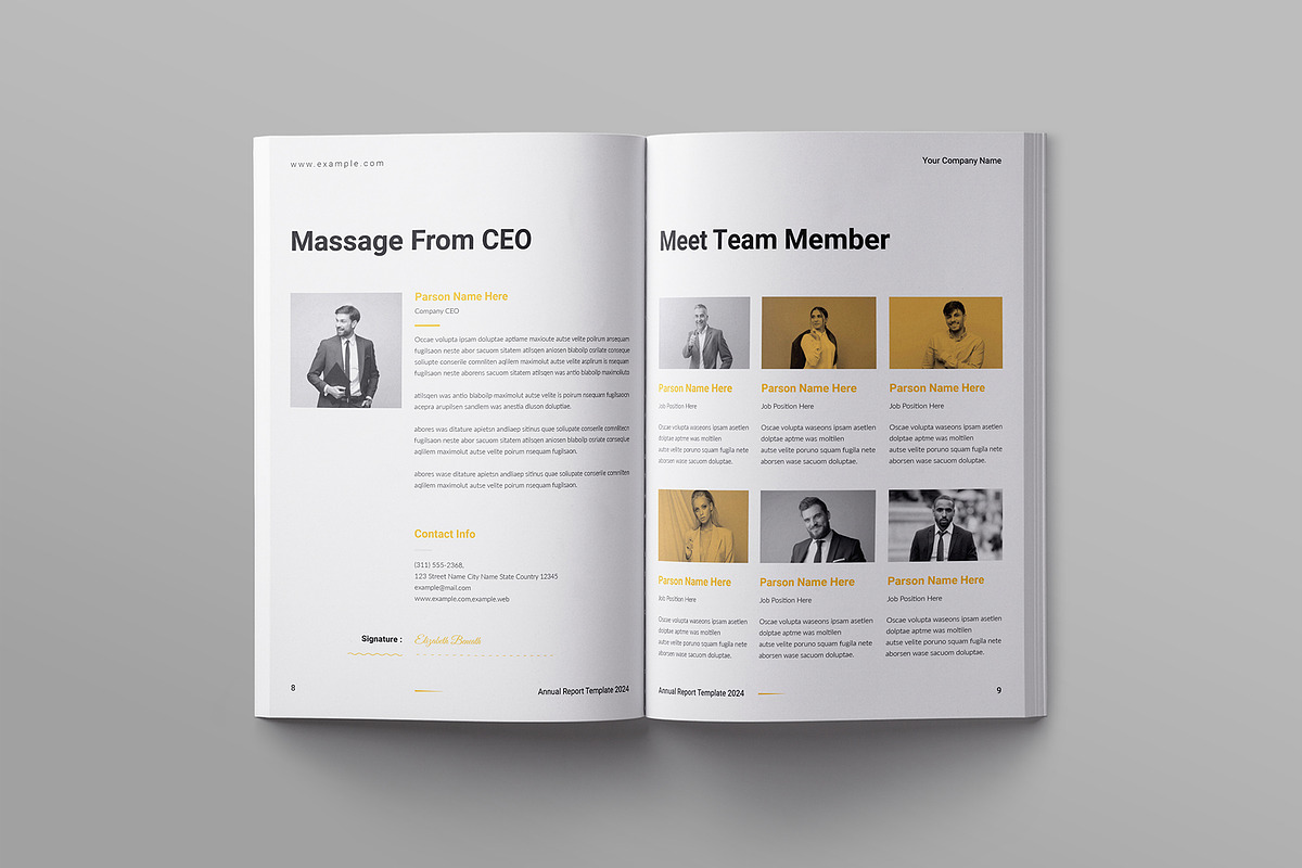 Annual Report Template, a Brochure Template by ElvinPrint (Photo 4 of 8)