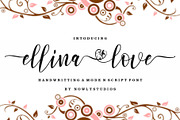 Ellina Love, a Script Font by Nowlystudios (Thumbnail 1 of 6)