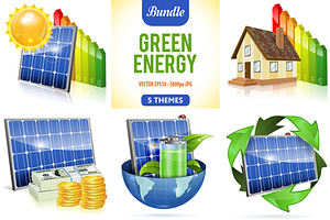 Green Energy, a Finance Illustration by TAlex