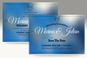 Simple Elegant Wedding Card Template