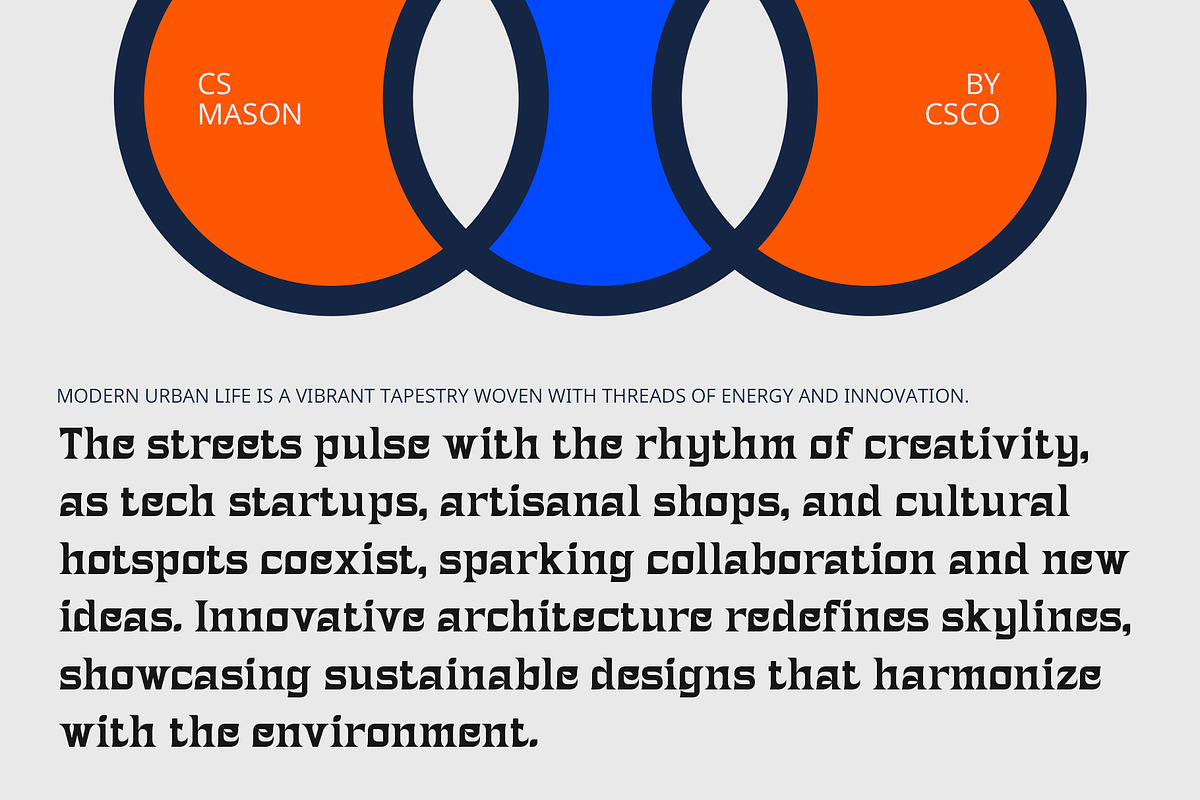 CS Mason – Contemporary Font, a Serif Font by Craft Supply Co. (Photo 3 of 8)
