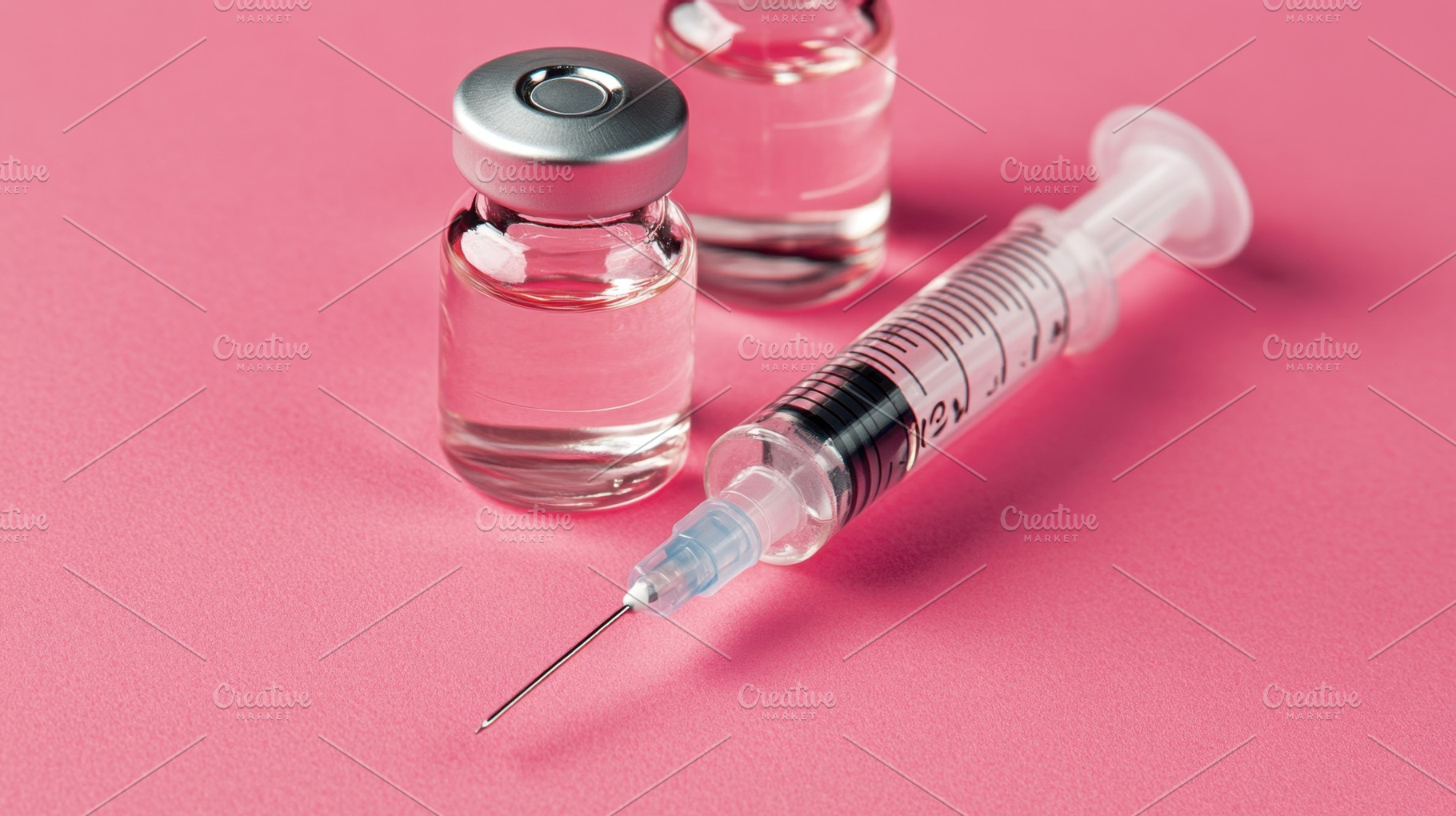 Pink background with meds, a Photo by Beautiful things