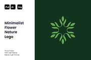 Minimalist Flower Nature Logo, a Branding & Logo Template by Luxury Logos (Thumbnail 1 of 5)