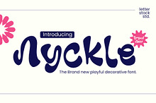Nyckle - Playful Decorative Font