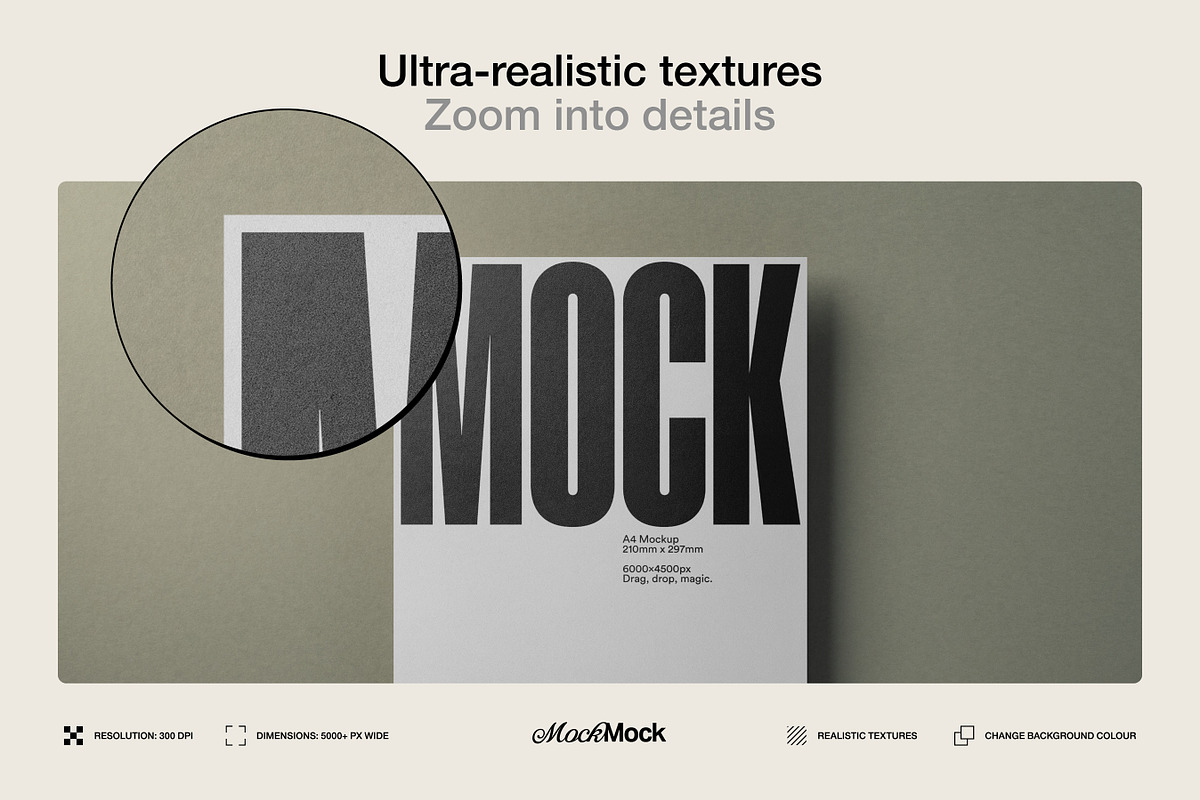 Poster Mockup / Letterhead Mockup, a Product Mockup by MockMock Mockups (Photo 2 of 4)