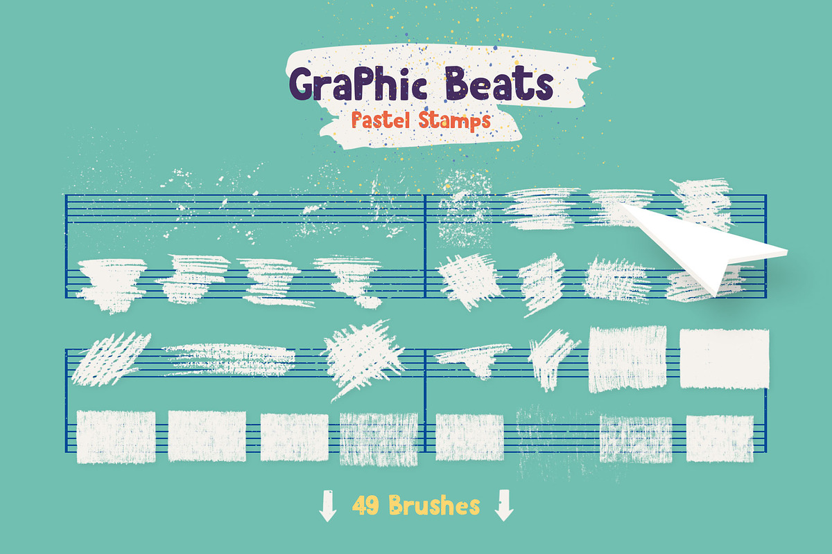 Graphic Beats: Illustrator Brushes, a Brush Add-On by Creative Veila (Photo 10 of 12)