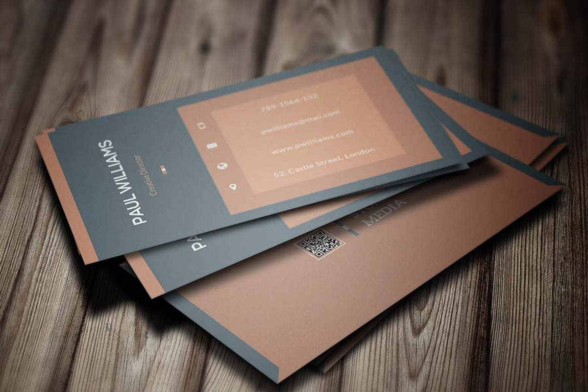 Minimal Corporate Business Card V4, a Business Card Template by PSD Storm (Photo 3 of 6)