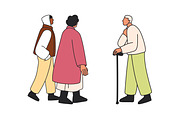 People walking on street set, a Person Illustration by Good Studio (Thumbnail 6 of 9)