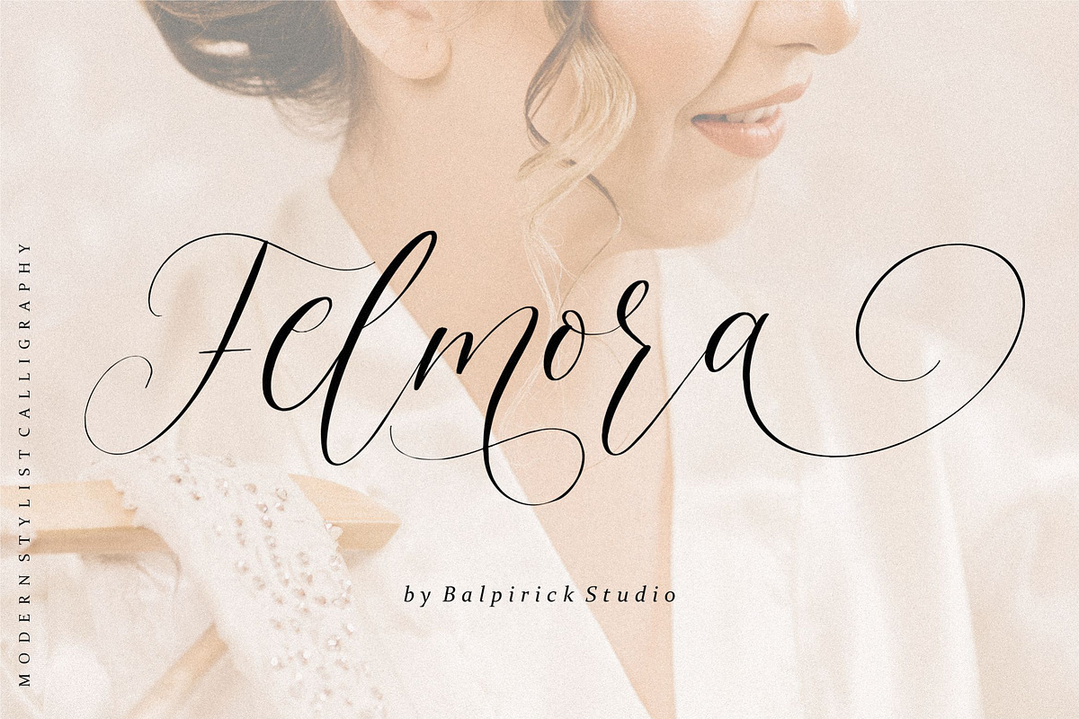 Felmora - Modern Calligraphy Font, a Script Font by Balpirick Studio (Photo 1 of 7)