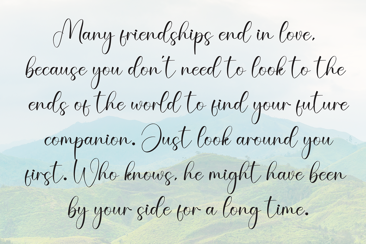 Malibu | Script Font, a Handwritten Font by Scratchones (Photo 6 of 8)