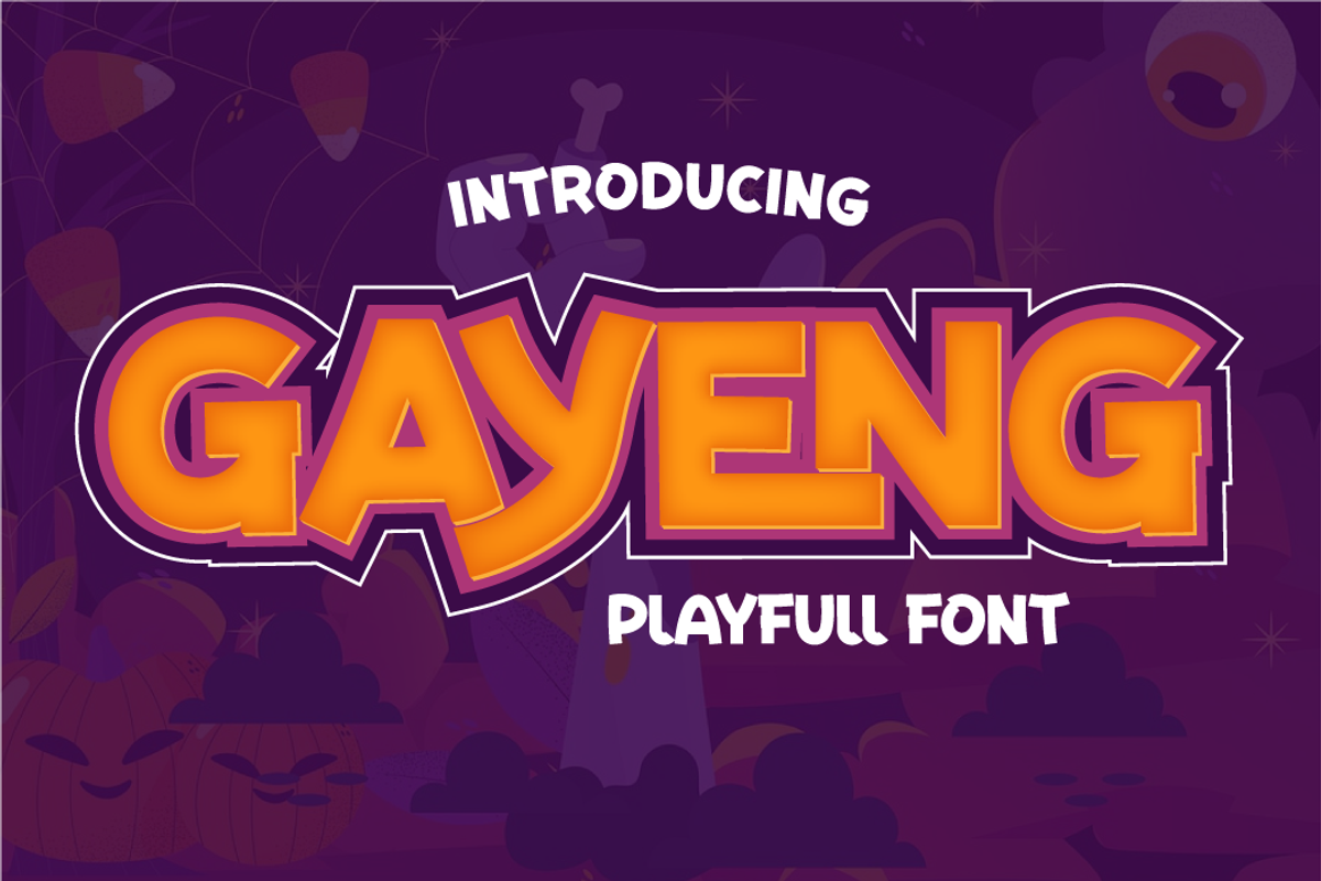 Gayeng, a Sans Serif Font by twinstd (Photo 1 of 10)