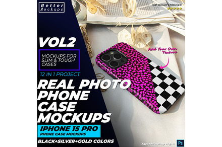 Real Photo Phone Case Mockups V2