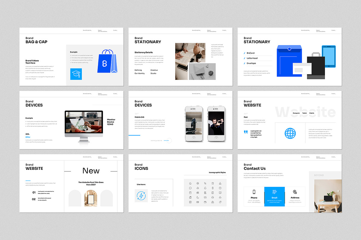 Brand Gridline Presentation Template, a Presentation Template by GenerousArt (Photo 5 of 7)