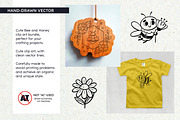Bee & Honey Clipart Bundle, an Animal Illustration by insemar (Thumbnail 2 of 4)