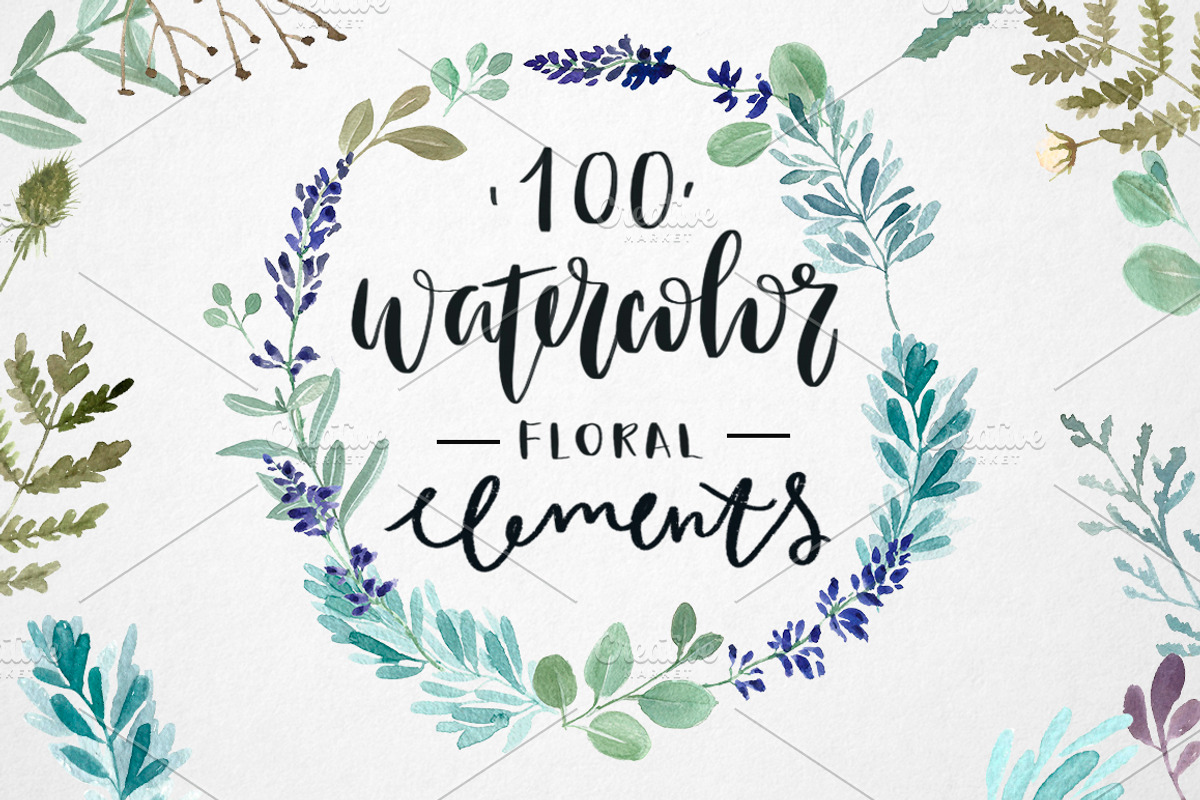Watercolor hand drawn !BUNDLE!, an Animal Illustration by mikka_kika (Photo 2 of 20)