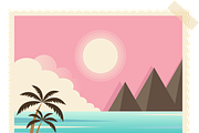 Vintage Coastline Travel Stamps, a Seasonal Illustration by JYa_Design (Thumbnail 3 of 4)
