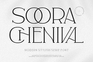 Soora Chenival - Aesthetic Font