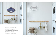 LAUNDRY ROOM Wall&Frame Mockups, a Print Template by MyHomeMockups (Thumbnail 3 of 7)