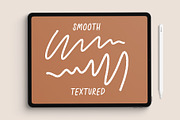 Monoline Procreate Brush, a Brush Add-On by Rachel Kick (Thumbnail 7 of 8)