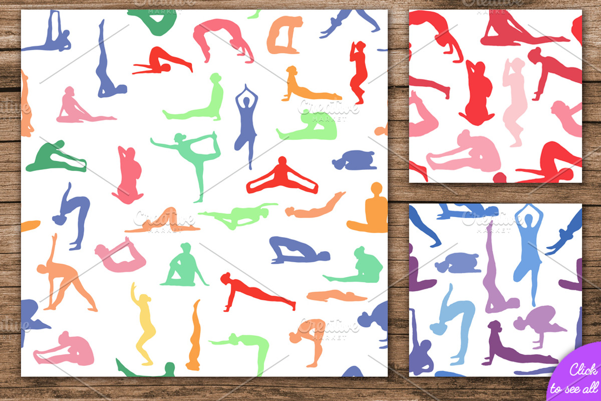 Watercolor Yoga Asanas, a Healthcare Illustration by Pippi Draws (Photo 6 of 9)