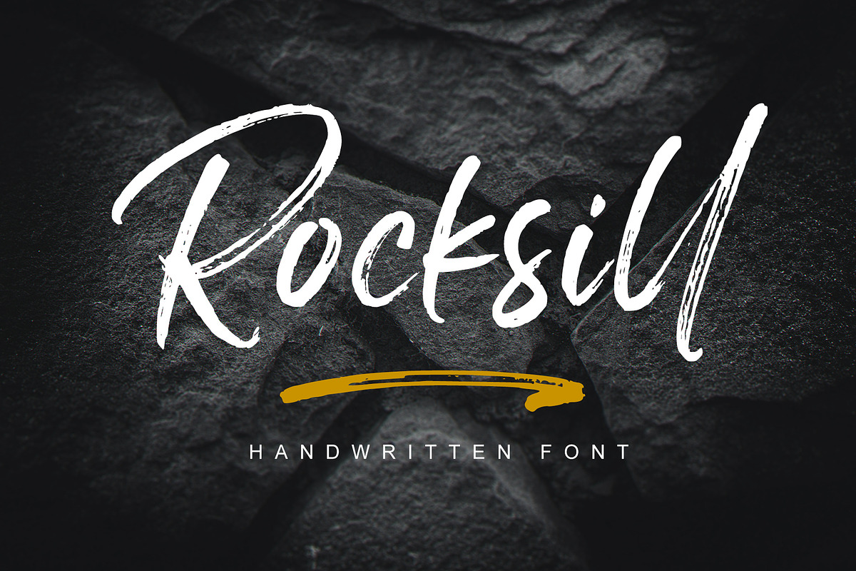 Rocksill, a Script Font by alphArtype (Photo 12 of 12)