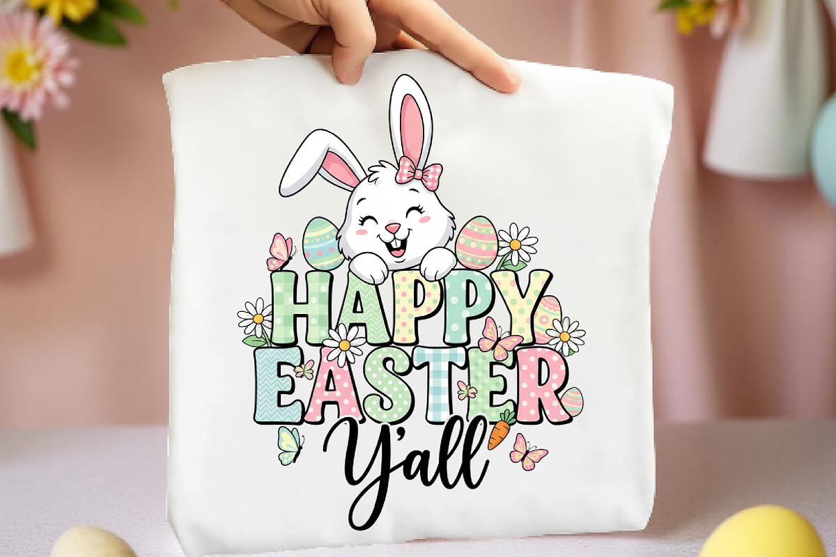 Happy Easter Y'all Png, an Illustration by DreamArtGraphic (Photo 4 of 4)