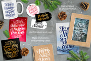 Holidays Lettering / 6 languages, an Illustration by bariskina (Thumbnail 2 of 8)