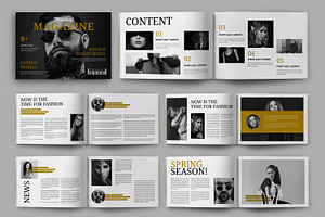 Minimal Fashion Magazine Template, a Magazine Template by MightyDesign