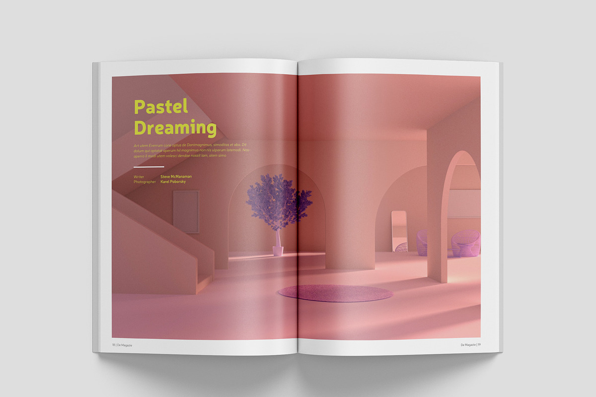 Simple Magazine Template, a Magazine Template by Bookrak Graphic Design (Photo 10 of 17)