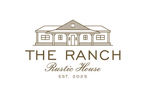 Vintage Ranch Rustic Farm House Logo, a Branding & Logo Template by Buqancreative