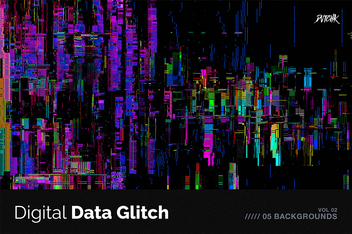 Digital Data Glitch V02, a Background Graphic by dvtchk (Photo 4 of 6)