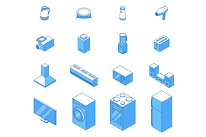 Isometric home appliance. Smart, a Technology Illustration by Valerie Bodnar