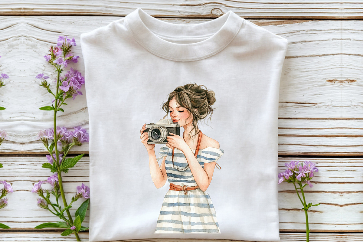 French Riviera Watercolor Clipart, an Illustration by Rose Art (Photo 3 of 7)