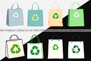 Eco Bag Clipart, a Graphic by Artnoy (Thumbnail 2 of 5)