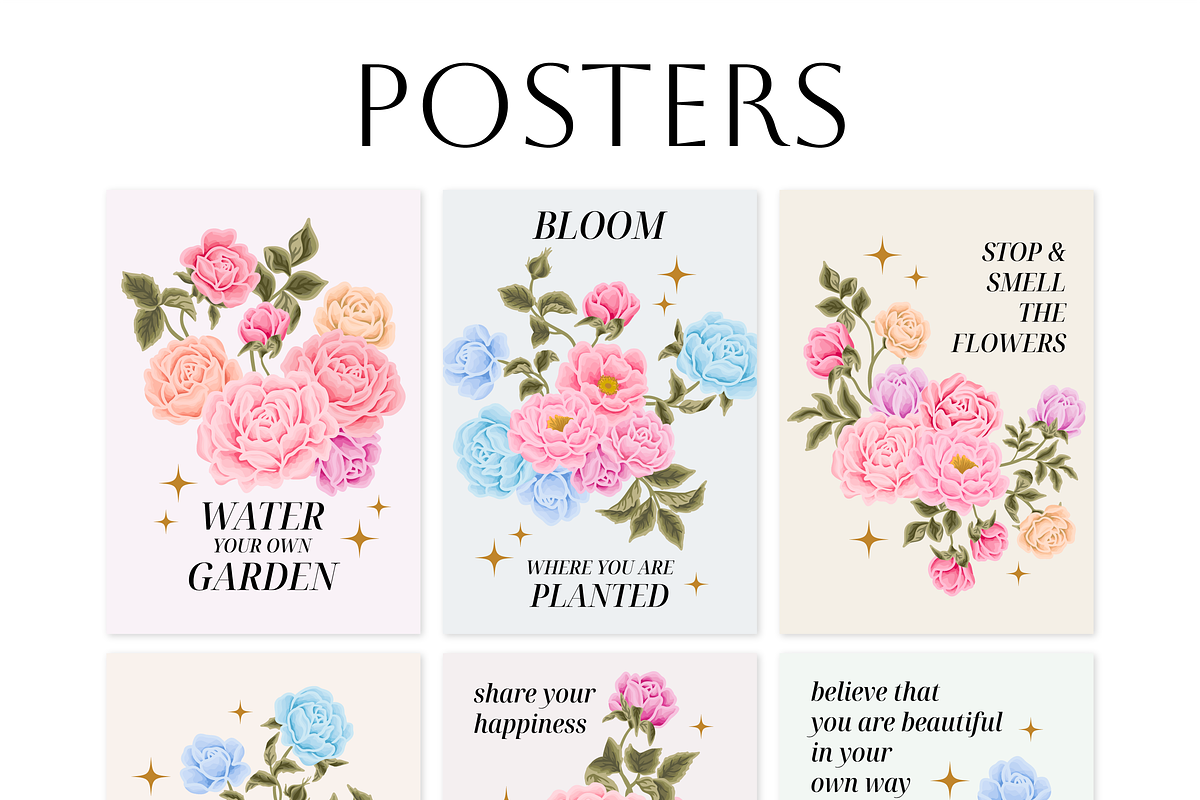 DELICATE BEAUTY - Soft Floral Set, an Object Illustration by Artflorara (Photo 11 of 16)