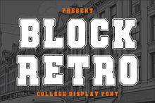 Block Retro – College Display Font