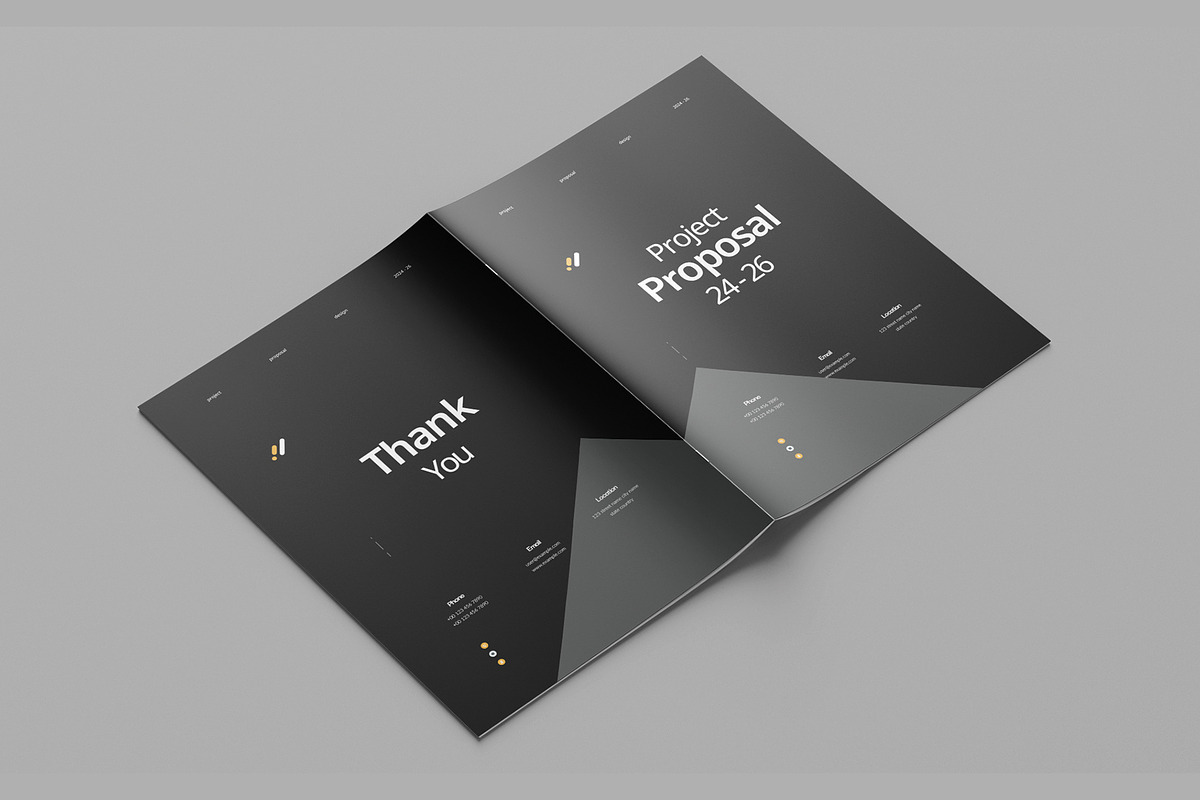 Project Proposal Brochure Template, a Brochure Template by White Graphic (Photo 14 of 16)