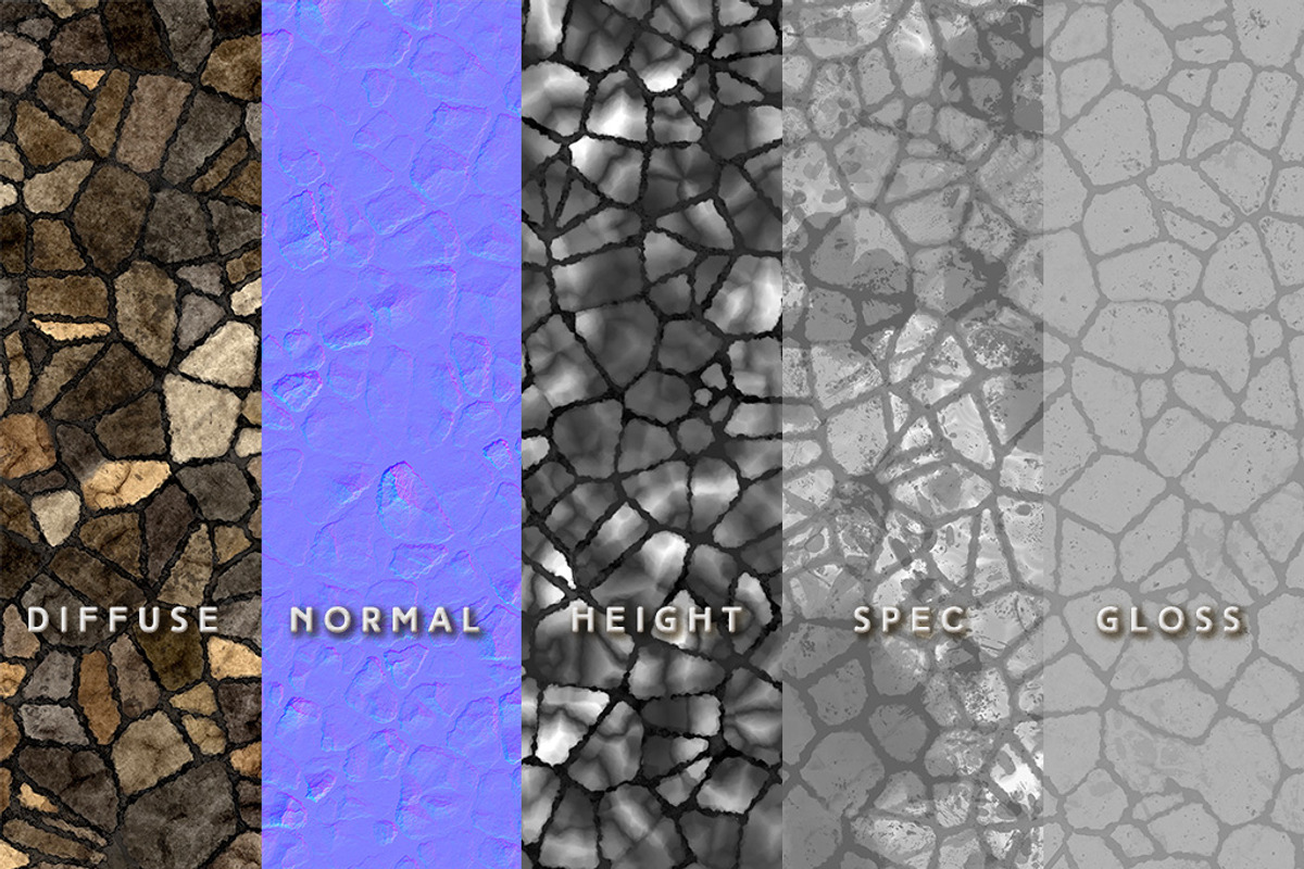 Cobblestone A (Tileable), a Textures & Material 3D Model by Fiat Lux (Photo 3 of 3)