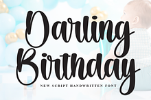 Darling Birthday | Script Font