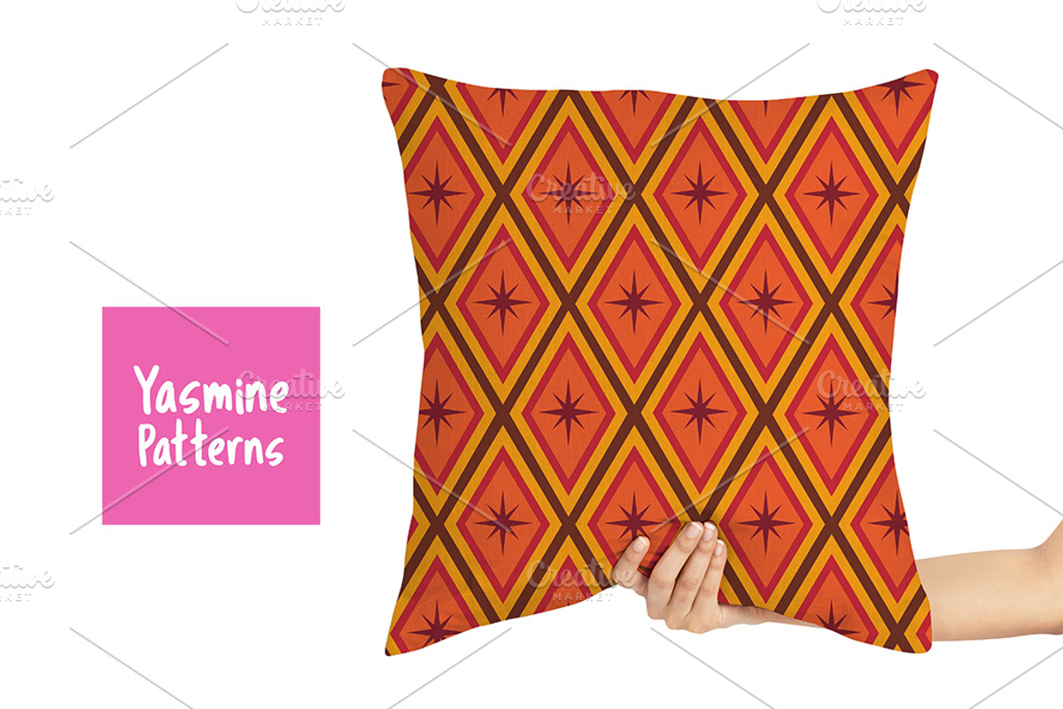 Mid Century 12 Seamless Patterns, a Pattern Graphic by Yasmine Patterns (Photo 3 of 8)