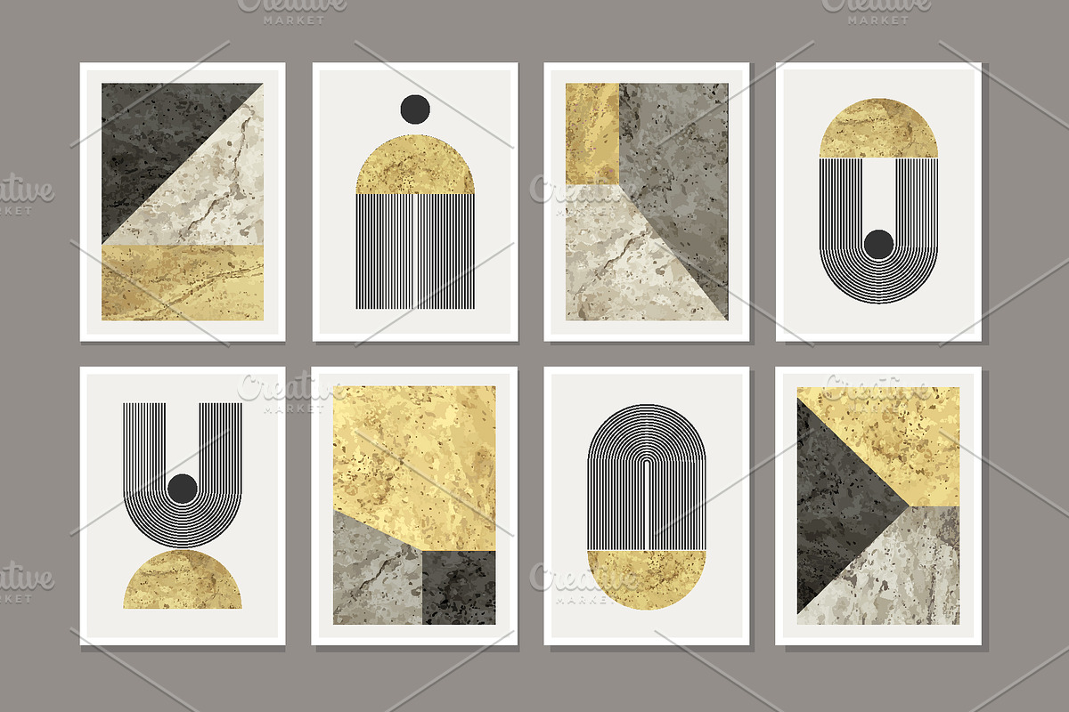 Textured Geometric Wall Art Print, a Background Graphic by C Design Studio (Photo 2 of 7)
