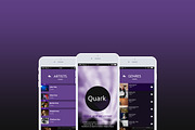 Quark Music player App Ui, an UI Kit Template by GFXZ Designs (Thumbnail 4 of 4)