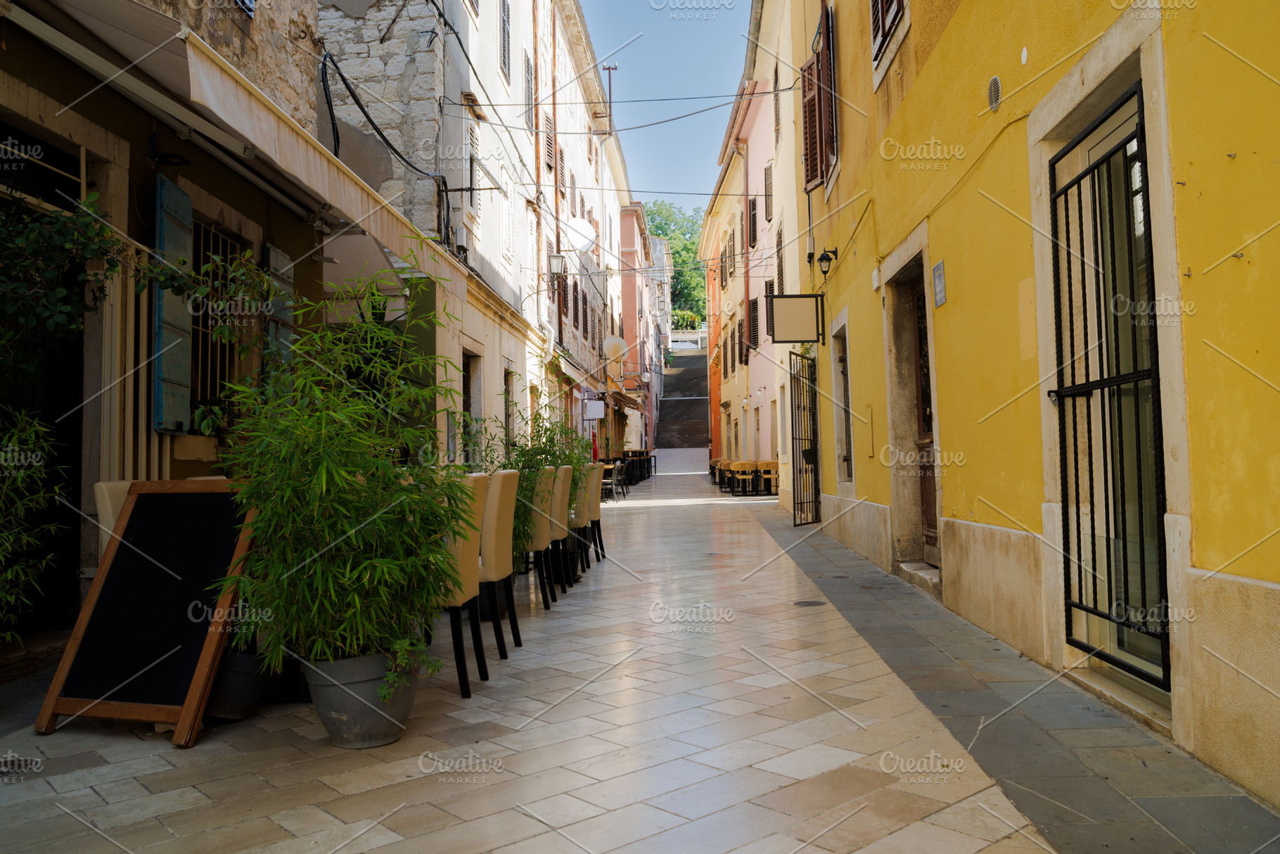 Old streets in Pula old town, Croatia, an Architecture Photo by Bepslabor